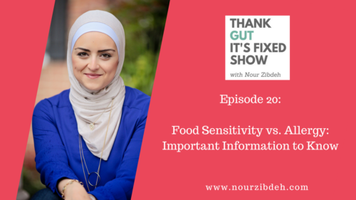 food sensitivity vs allergy