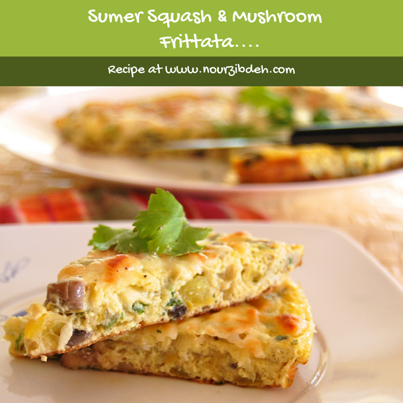 Sumer Squash & Mushroom  Frittata