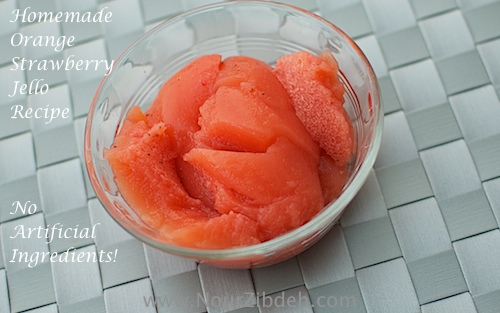 Homemade jello recipe strawberry and orange