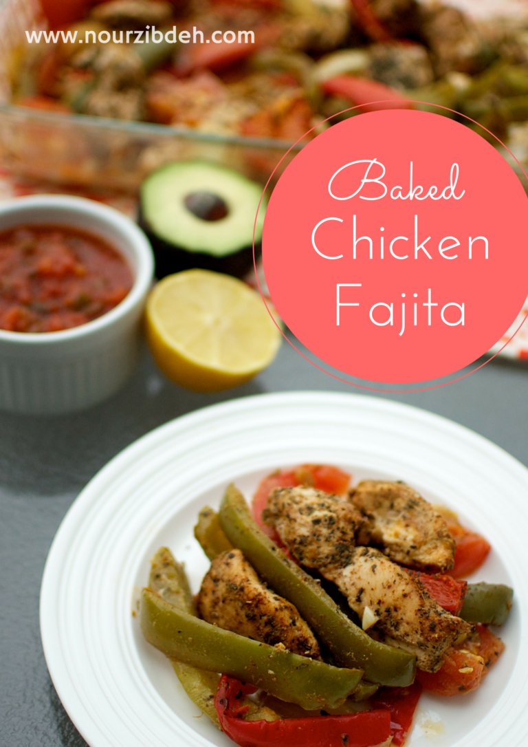 Baked Chicken Fajita Easy Low FODMAPs Diet Recipe for IBS