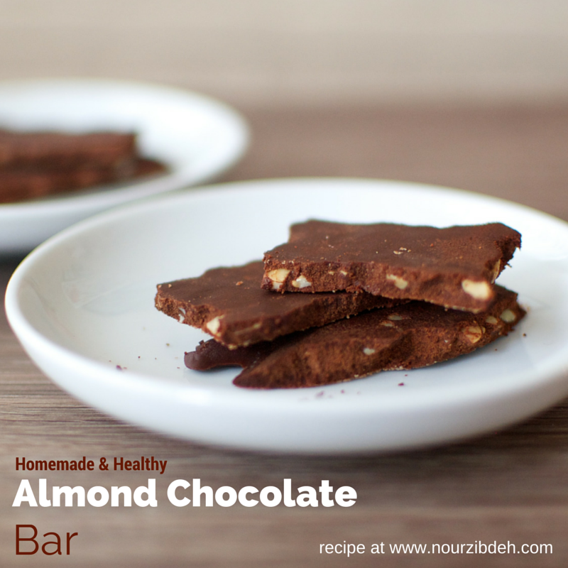almond chocolate bar_text