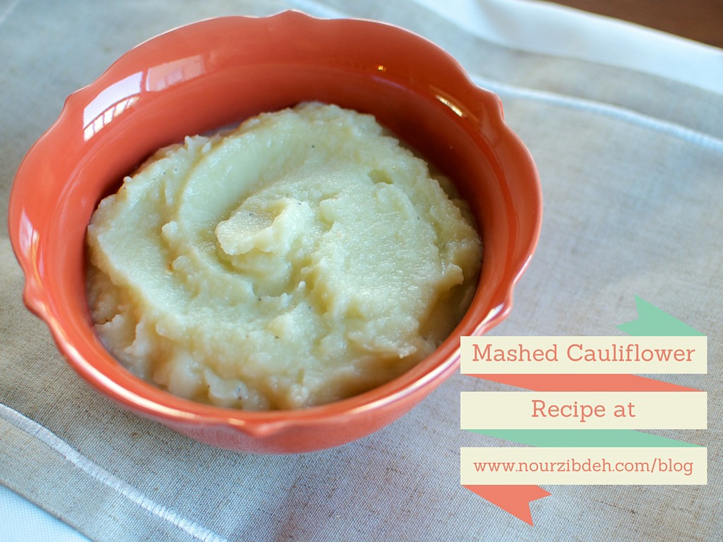 mashed cauliflower recipe_nour zibdeh