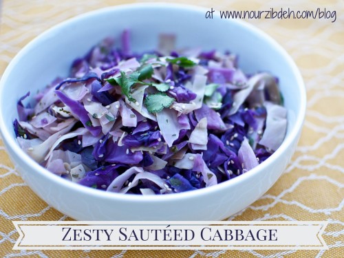 Zesty Sauteed cabbage