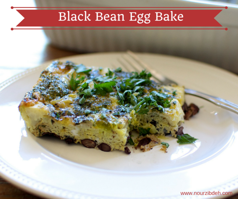 Black Bean Egg Bake Recipe Nour Zibdeh